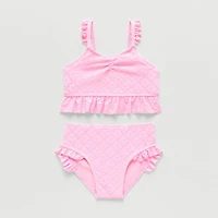 Okie Dokie Toddler & Little Girls 2-pc. Tankini Set