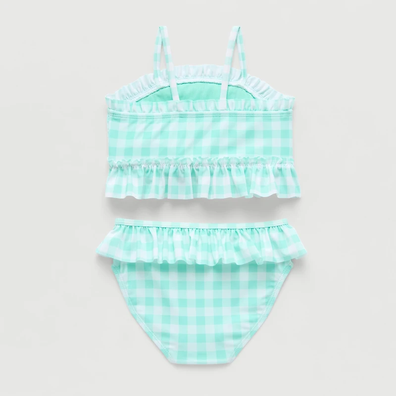 Okie Dokie Toddler & Little Girls Gingham 2-pc. Tankini Set