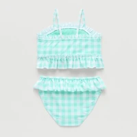 Okie Dokie Toddler & Little Girls Gingham 2-pc. Tankini Set