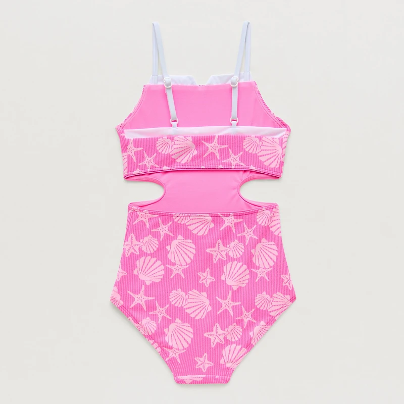 Thereabouts Little & Big Kid Girls Sleeveless One Piece Swimsuit