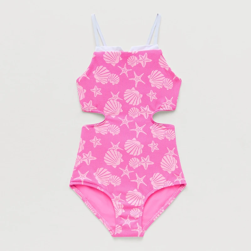 Thereabouts Little & Big Kid Girls Sleeveless One Piece Swimsuit
