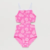 Thereabouts Little & Big Kid Girls Sleeveless One Piece Swimsuit