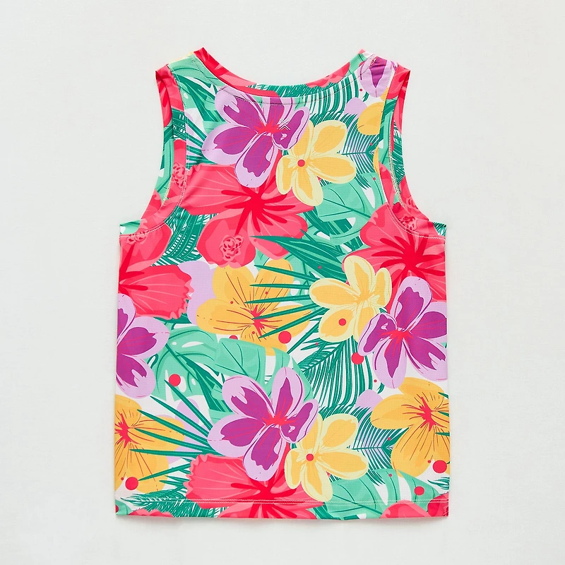 Xersion Little & Big Kid Girls Crew Neck Sleeveless Active Tank Top