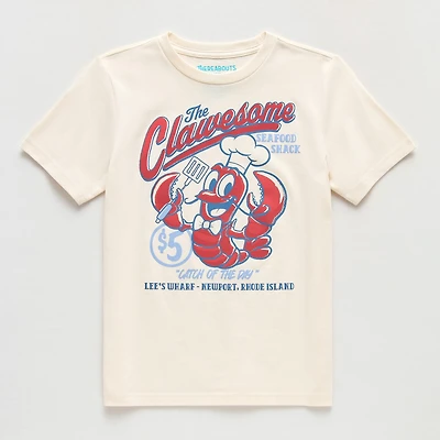 Thereabouts Little & Big Kid Boys Crew Neck Short Sleeve Regular Fit Graphic T-Shirt