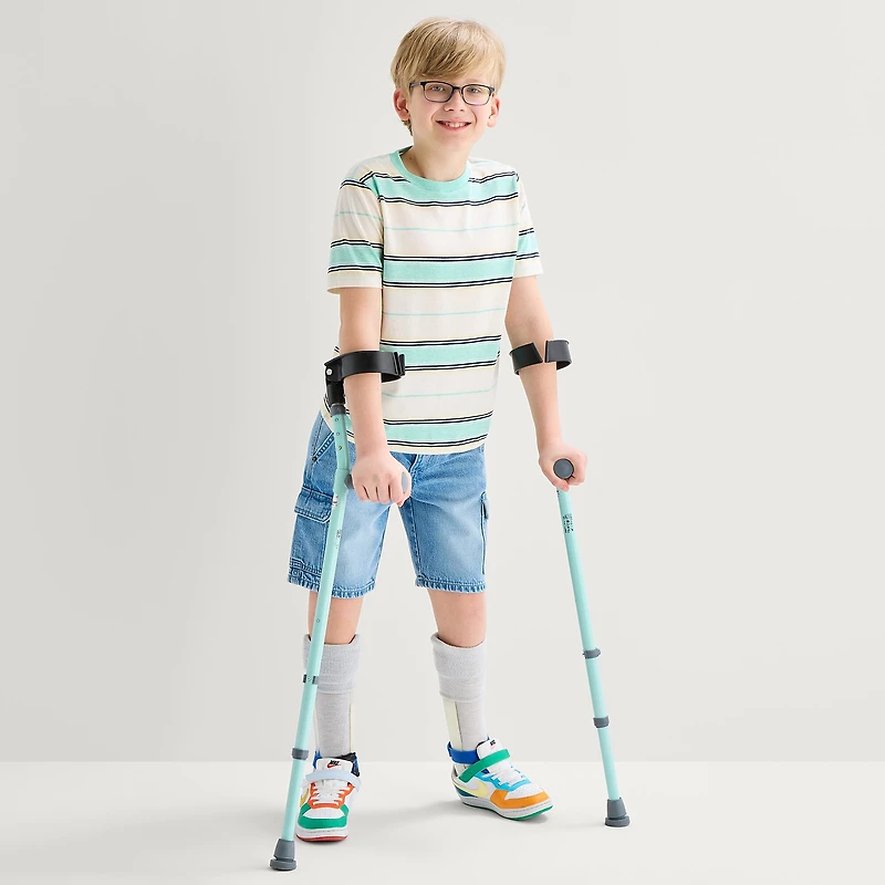Thereabouts Cargo Little & Big Kid Boys Adaptive Easy-on + Easy-off Denim Short