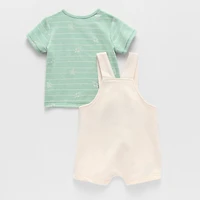 Baby Boys 2-pc. Buzz Lightyear Toy Story Woody Shortall Set