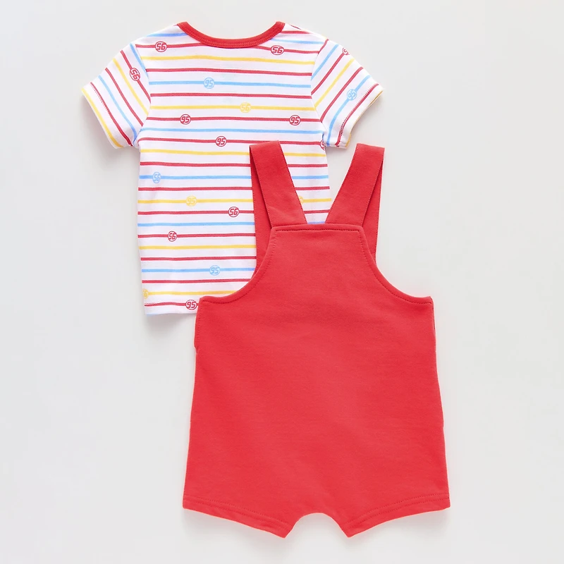 Baby Boys 2-pc. Cars Shortall Set