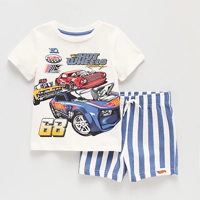Toddler Boys Hot Wheels 2-pc. Short Set