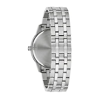 Bulova Sutton Mens Silver Tone Stainless Steel Bracelet Watch 96b338