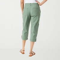 Gloria Vanderbilt® Womens Mid Rise Utility Cargo Capris