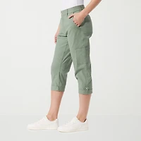 Gloria Vanderbilt® Womens Mid Rise Utility Cargo Capris