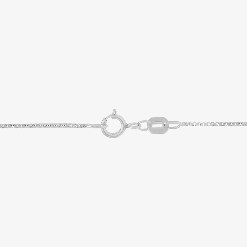 Womens 10K Gold Inch Box Chain Necklace