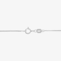 Womens 10K Gold Inch Box Chain Necklace