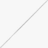 Womens 10K Gold Inch Box Chain Necklace