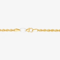Bonded Brilliance Unisex Adult 14K Gold Bonded With Sterling Silver 20 Inch Rope Chain Necklace