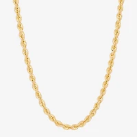 Bonded Brilliance Unisex Adult 14K Gold Bonded With Sterling Silver 20 Inch Rope Chain Necklace