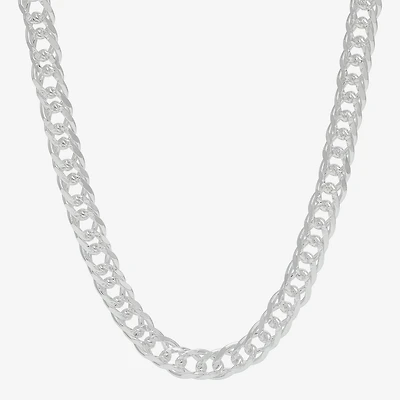 Womens Sterling Silver 20 Inch Curb Chain Necklace
