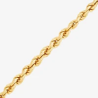 Made in Italy Womens 24K Gold Over Silver 18 Inch Rope Chain Necklace