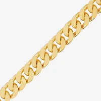 Made in Italy Mens 24K Gold Over Silver 22 Inch Curb Chain Necklace