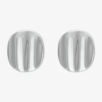 Limited Quantities! Sterling Silver 10.8mm Round Stud Earrings