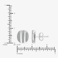 Limited Quantities! Sterling Silver 10.8mm Round Stud Earrings