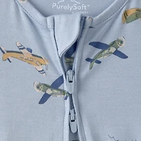 Carter's Purelysoft Baby Boys Airplanes Sleep and Play