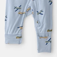 Carter's Purelysoft Baby Boys Airplanes Sleep and Play