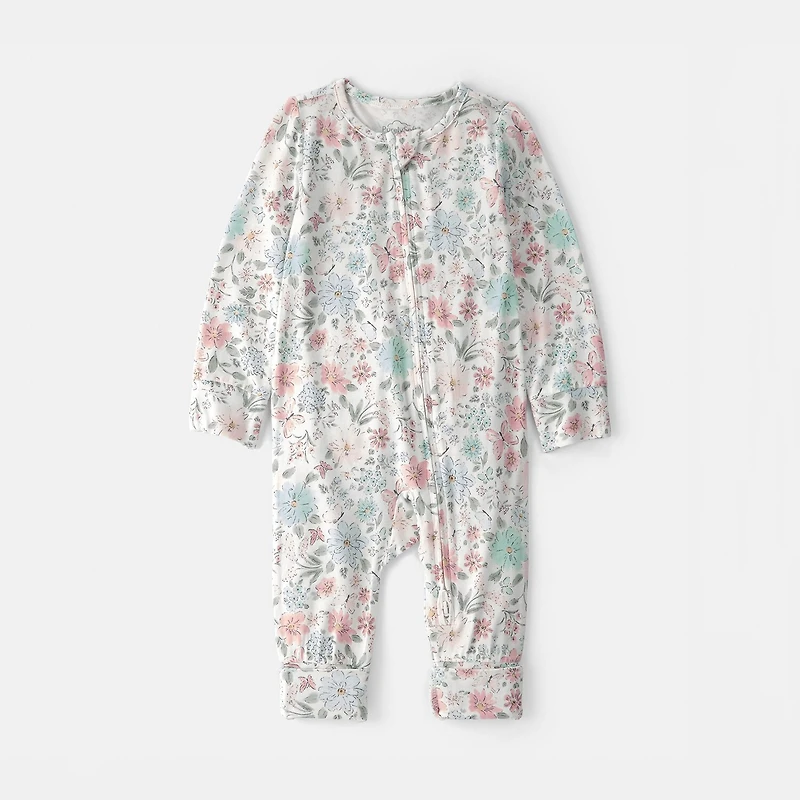 Carter's Purelysoft Baby Girls Floral Sleep and Play