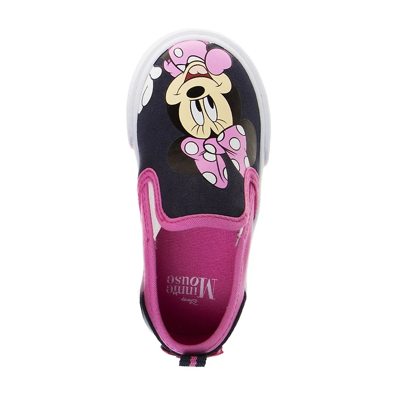 Josmo Girls Minnie Mouse Round Closed Toe Slip-On Shoe