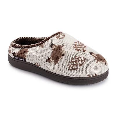 Muk Luks Ml F 26 Ds Slippers Womens Memory Foam Slip Resistant Clog