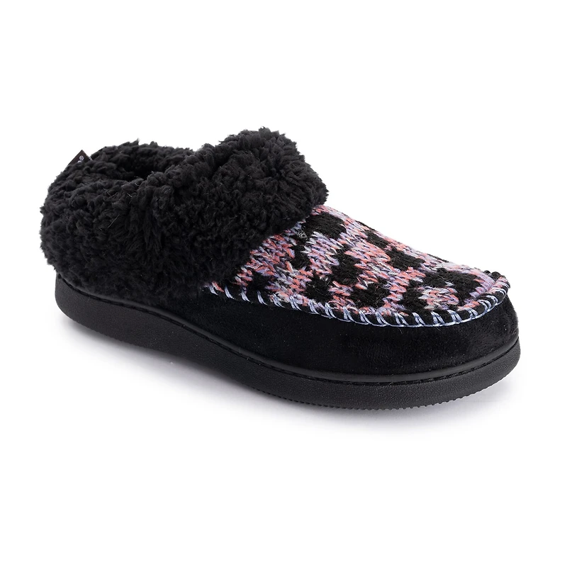 Muk Luks Ml F 26 Ds Slippers Womens Memory Foam Slip Resistant Slip-On