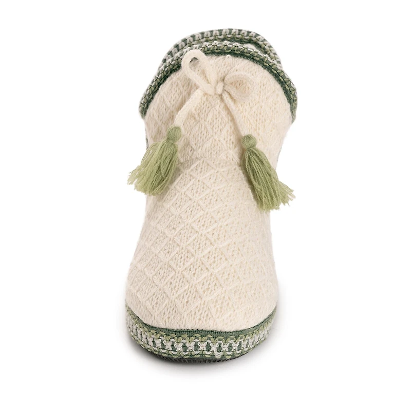 Muk Luks Ml F 26 Ds Slippers Womens Memory Foam Slip Resistant Bootie