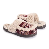 Muk Luks Ml F 26 Ds Slippers Womens Memory Foam Slip Resistant Slip-On