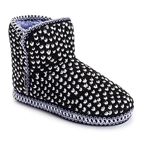 Muk Luks Womens Memory Foam Slip Resistant Bootie Slippers
