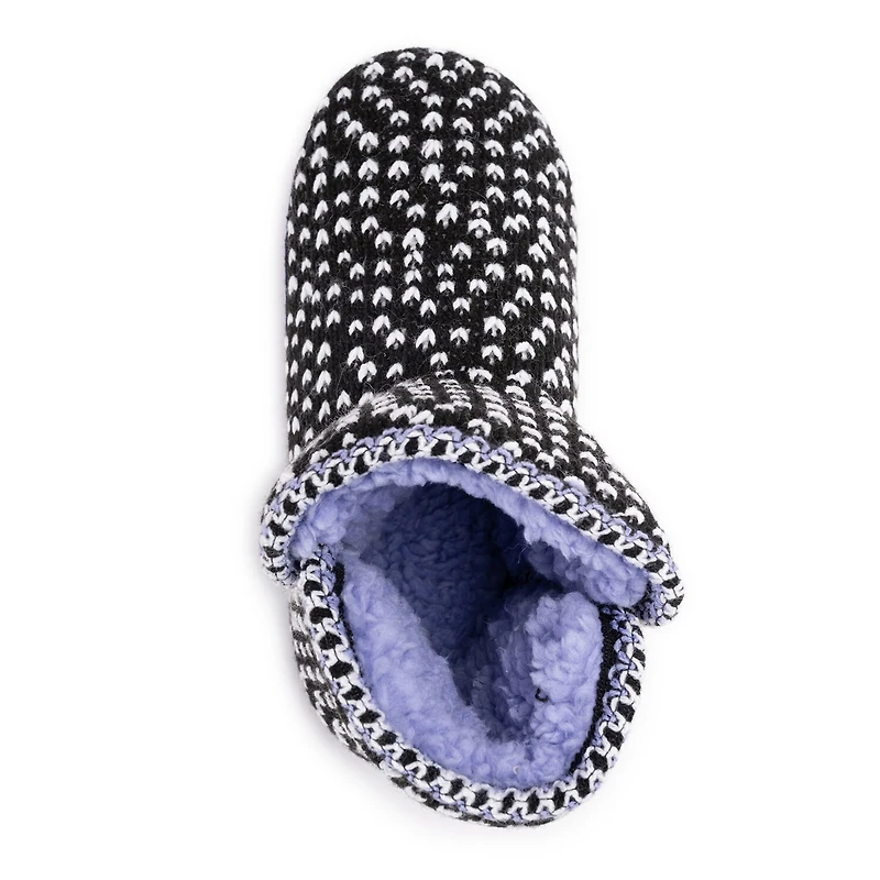 Muk Luks Womens Memory Foam Slip Resistant Bootie Slippers