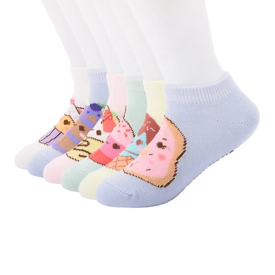 Girls 6 Pair Squishmallows No Show Socks
