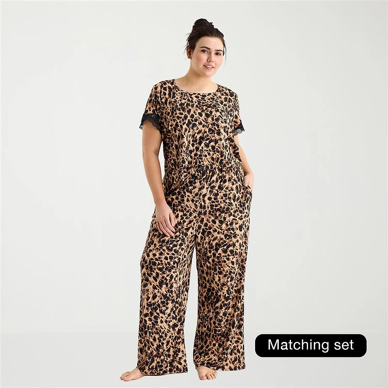 Ambrielle Womens Plus Pajama Pants