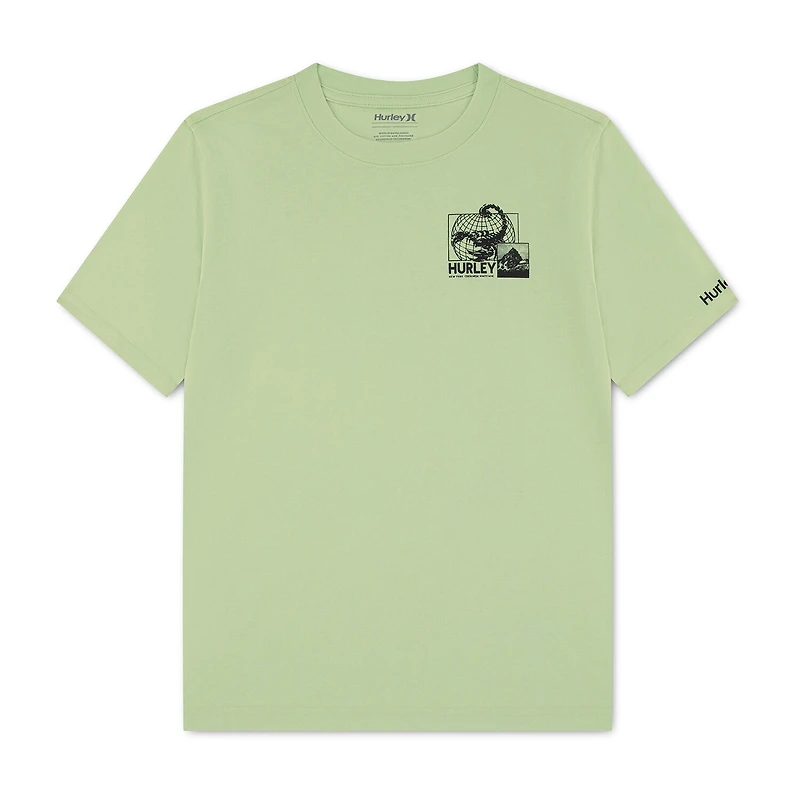 Hurley Big Kid Boys Crew Neck Short Sleeve Regular Fit Graphic T-Shirt