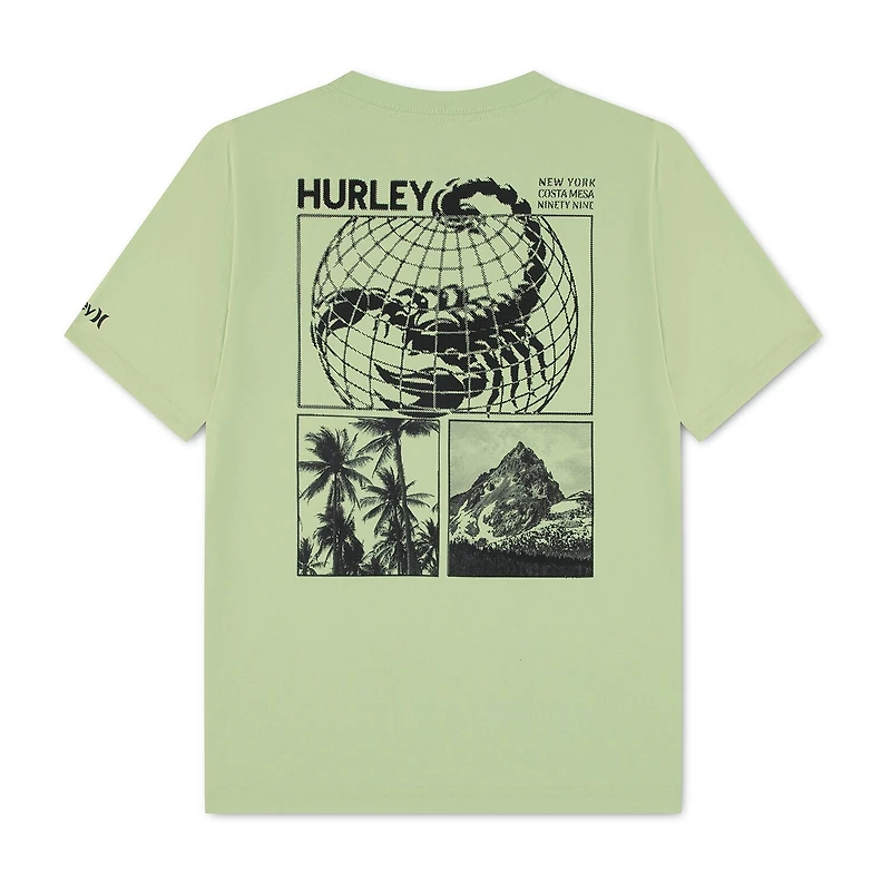 Hurley Big Kid Boys Crew Neck Short Sleeve Regular Fit Graphic T-Shirt