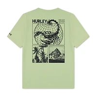 Hurley Big Kid Boys Crew Neck Short Sleeve Regular Fit Graphic T-Shirt