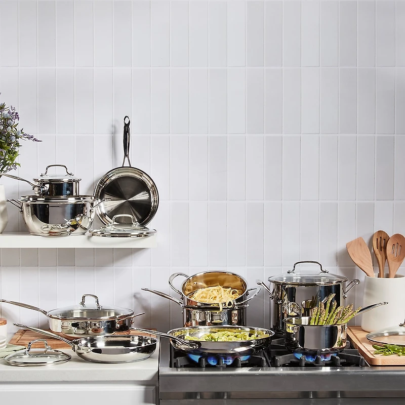 Cuisinart Chef'S Stainless Steel 17-pc. Cookware Set