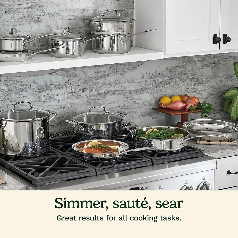 Cuisinart Chef'S Stainless Steel 17-pc. Cookware Set