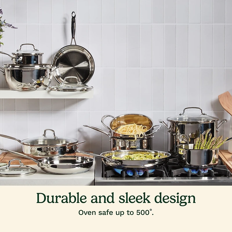 Cuisinart Chef'S Stainless Steel 17-pc. Cookware Set