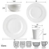 Mikasa® Ciara 16-pc. Bone China Dinnerware Set
