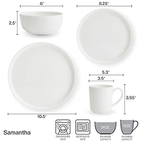 Mikasa Mikasa Sam 16-pc. Bone China Dinnerware Set