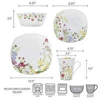 Mikasa Wild Flower 16-pc. Bone China Dinnerware Set