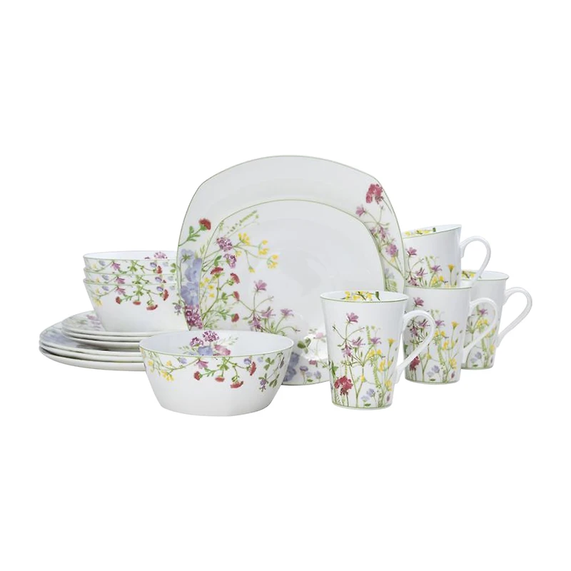 Mikasa Wild Flower 16-pc. Bone China Dinnerware Set