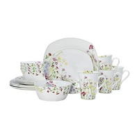 Mikasa Wild Flower 16-pc. Bone China Dinnerware Set