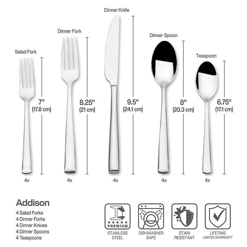 Mikasa® Addison 20-pc. Flatware Set