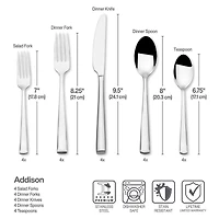 Mikasa® Addison 20-pc. Flatware Set